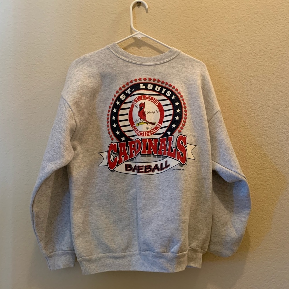 Vintage cardinals baseball sweatshirt size LARGE